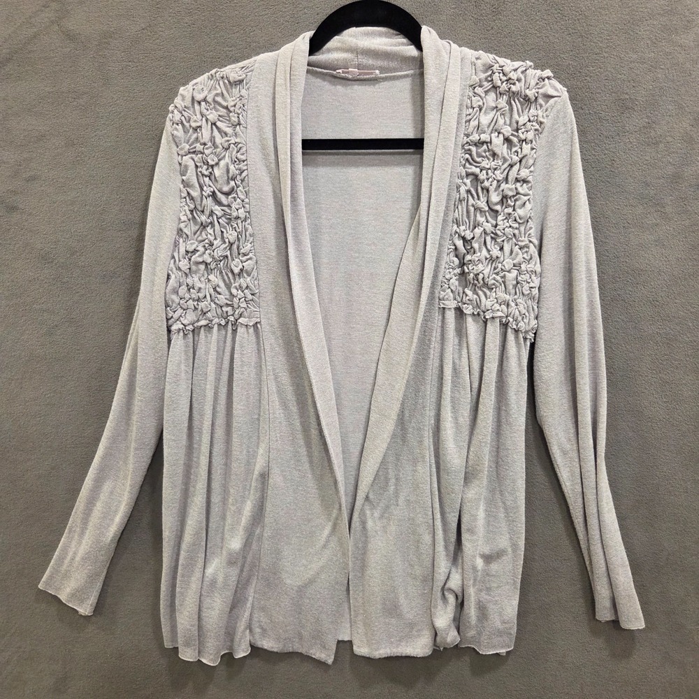 Mystree Open Front Cardigan Sweater Women's Size Large Casual Comfy Office